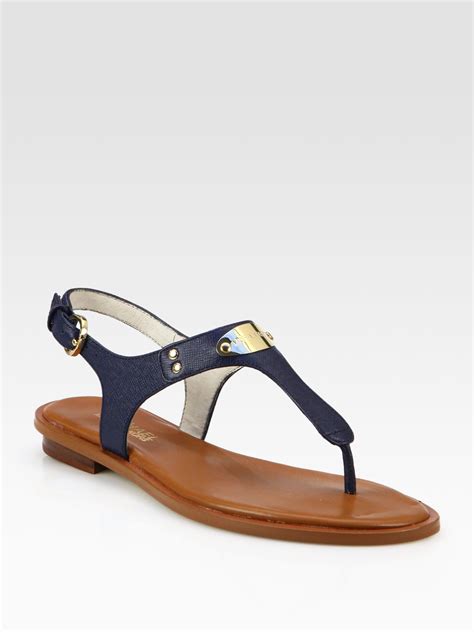 michael kors sandalen blauw|Michael Kors navy sandals.